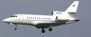 FALCON 900: Wynajem prywatnych odrzutowców