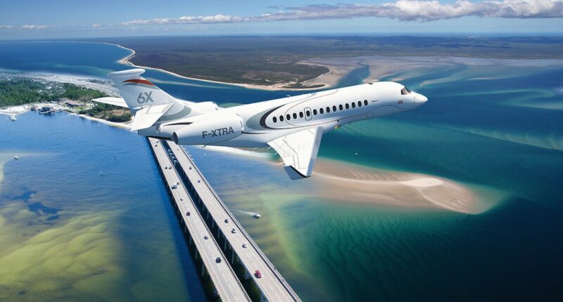 Falcon 6X vue intérieure