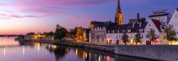 Vienne, Autriche - Palais du Belvédère au crépuscule.